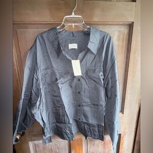 Gray Long Sleeve Top